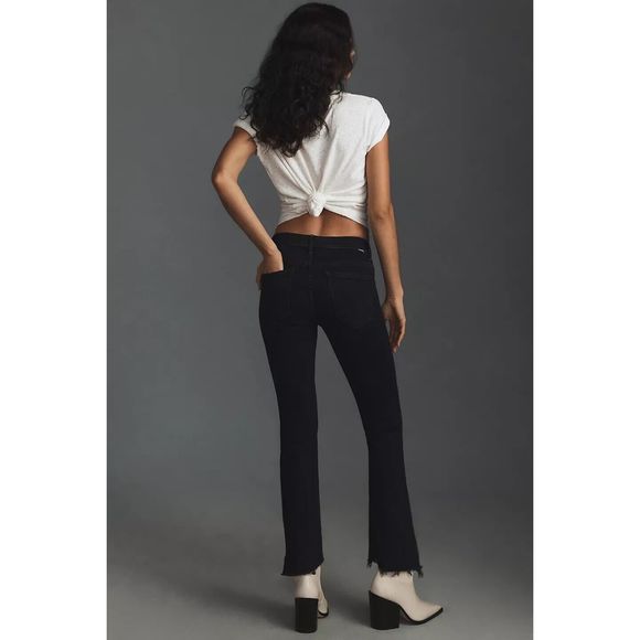 Anthropologie MOTHER The Insider Crop Step Fray Jeans Size 23 - Picture 5 of 9